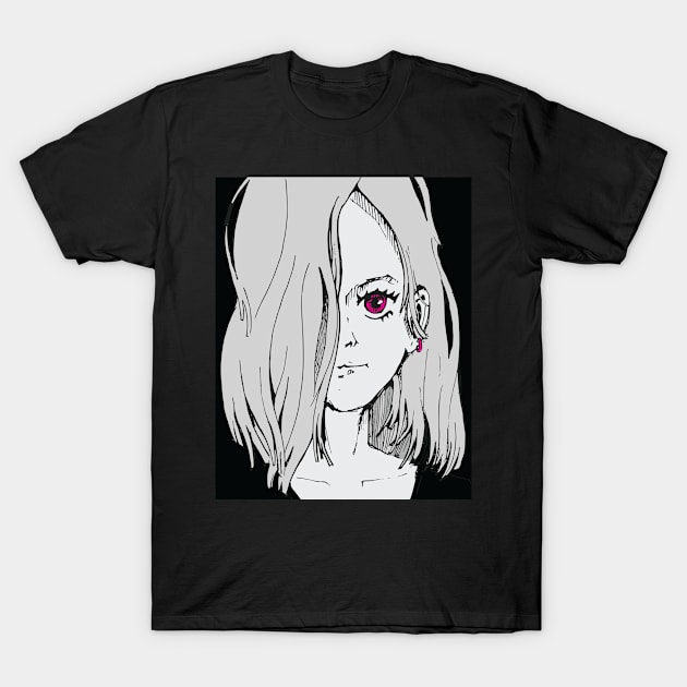 Portrait girl T-Shirt by TKDoodle